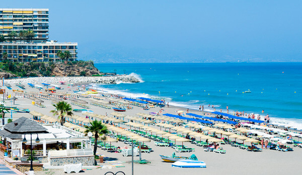 Las playas de Torremolinos