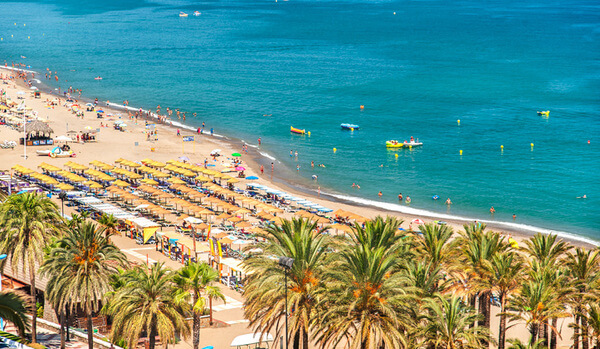 Las playas de Torremolinos