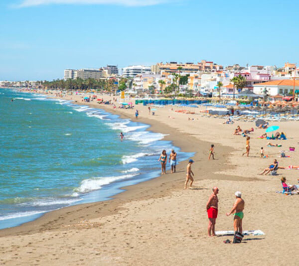 Las playas de Torremolinos